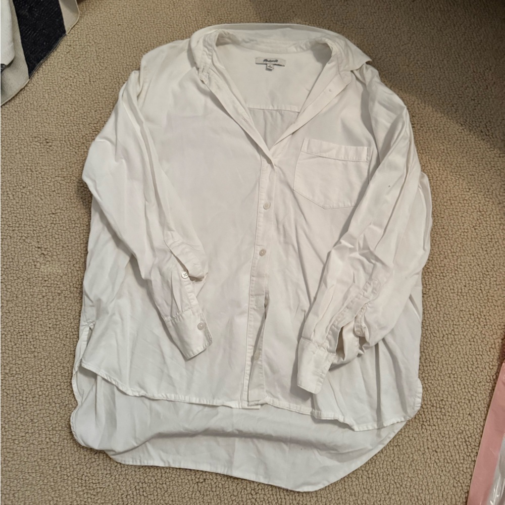 Madewell White Collared Shirt